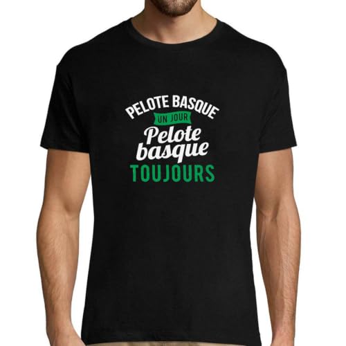 T-Shirt Homme Pelote Basque - Vêtement en Coton Imprimé en France