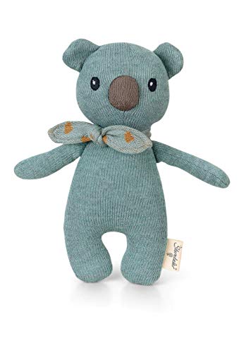 Sterntaler 3002105 Stay TRUE to nature Strick-Spieltier Koala Kalla, Für Babys ab der Geburt, 24 x 13 cm, Hellblau