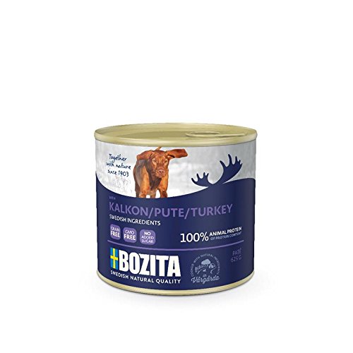 Bozita Dog Dose Pate Pute 625g - Sie erhalten 12 Packung/en; Packungsinhalt 0,625 kg