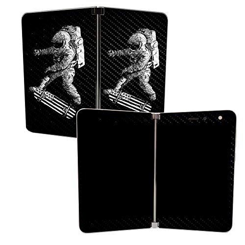 Image of MIGHTY SKINS MightySkins Carbon Fiber Skin for Microsoft Surface Duo - Space Kickflip | Protective, Durable Textured Carbon Fiber Finish | Easy to Apply | Made in The USA