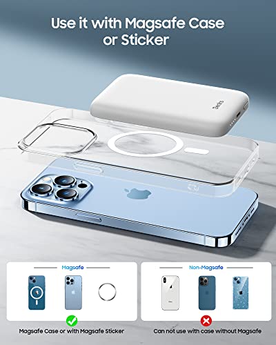 Benks Banco de energia sem fio magnético portátil com cabo USB-C compatível com Magsafe para iPhone