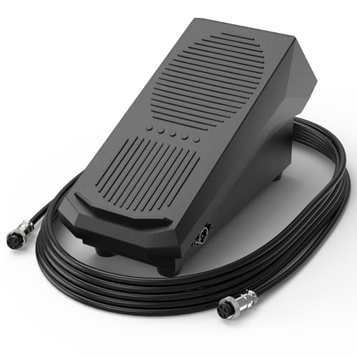 TOOLIOM TIG Welding Foot Pedal, 5-Pin Amp Control Pedal with 16-ft Cable Compatible with 5-Pin TIG Welding Machine by TOOLIOM - Used condition - CA$61.96