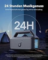 soundcore by Anker, Boom 2 Outdoor-Lautsprecher, 80W, Subwoofer, BassUp 2.0, 24h Akku, IPX7 Wasserdicht & Schwimmt, LED-Licht, USB-C, EQ, BT 5.3, Mobiler Bluetooth-Speaker, Camping, Strand, Garten – Ansicht 6