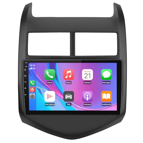 Image of Andriod 12 Car Radio Stereo for Chevy Aveo Sonic 2011 2012 2013 2014 2015 with Wireless Carplay Android Auto 9 inch Touch Screen with SWC GPS DSP Bluetooth WiFi FM /RDS