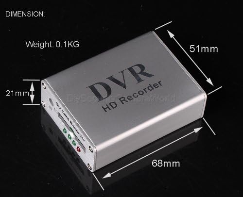 Miniatura 8 de DIYSecuritycameraworld Mini HD 1 canal Super-Smart Mini DVR, tarjeta SD de la ayuda, compresión video H.264/H.265 en tiempo real