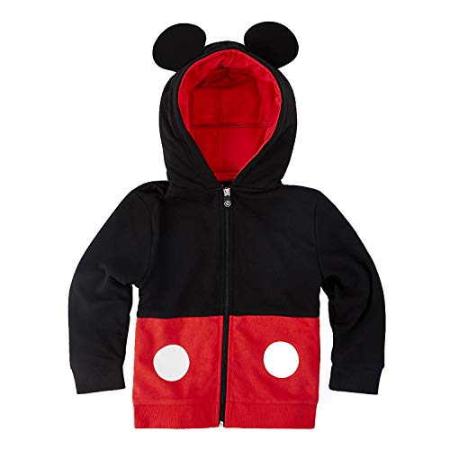 Cubcoats Mickey Mouse 2 in 1 Transforming Hoodie and Soft Plushie, Red and Black4