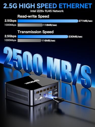 Image of GMKtec Mini PC Intel i7 12700H Processor (14C /20T 4.7 GHz) 16GB DDR4 1TB SSD, i226v NIC Mini Desktop Computers Iris XE Graphics, Triple 4K Display, WiFi 6, BT5.2, USB-C M3 Ultra