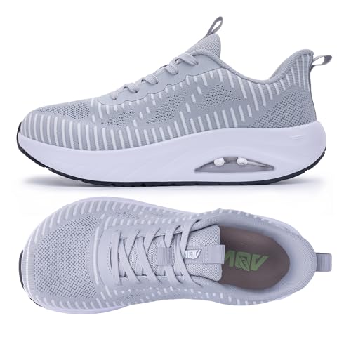 Goobon Mens Wide Toe Box Walking Shoes With Arch Support Orthotic Tennis Snea...