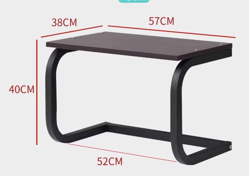 Mesa Impresora Estante para Impresora De Escritorio, Almacenamiento para En Forma U para Máquina Fax, Escáner, Fotocopiadora Mueble Organizador(White,57 * 38 * 40cm)