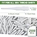 VioraWhite 200 Pack 2BA Thread Soft Tip Dart Points Plastic Replacement Dart Tips Soft Tip Dart Tips Dart Accessories for Tip Darts(White)