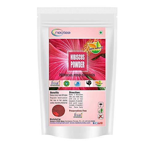 Miniatura 4 de Neotea Hibiscus Amla Bhringraj Shikakai Semilla de fenogreco en polvo cada paquete combinado de 3.53 oz