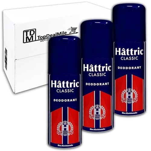 TopDealMile - Pack de almacenamiento – para desodorante Hâttric Classic Spray Deodprant 3 x 150 ml