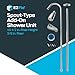 EZ-FLO Spout-Type Add-On Shower Unit, Chrome, 11120