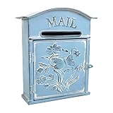 VERROUILLABLE ET SÉCURISÉ: Comprend une fente pour enveloppe et un loquet verrouillable pour protéger vos lettres des regards indiscrets (cadenas et clé non inclus).