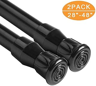 QILERR Tension Rods 28 to 48 Inches-2 Pack Spring Tension Rods,Adjustable Extension Spring
