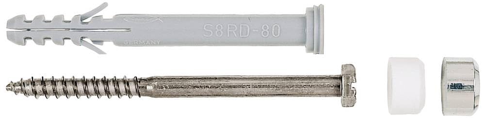 8 RD 80 Crk Fixing Set with Screw in Blister Pack