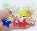 100 Pcs Mixed Ribbon Bows Organza Flower Lace Bead Appliques for Craft DIY, Hair Bows, Headbands, Sewing, Gift Decor (Assorted Colors)
