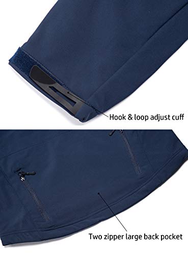 Refire Gear Mens Army Special Ops Military Tactical Jacket Softshell Fleece Hooded Outdoor Coat,Medium,Navy Blue #TOP4