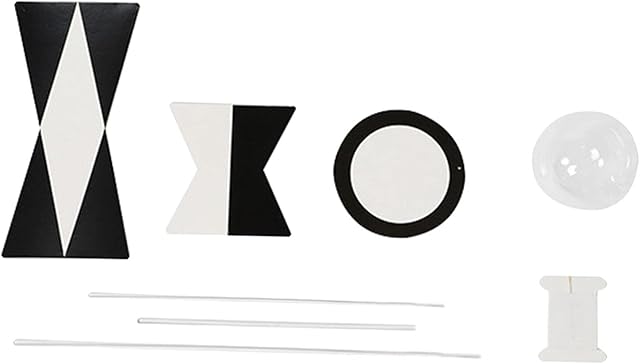 yotijay Montessori Mobile Toy Black and White Mobile Toy Hanging Gift for Newborn Baby Activity Toys - Need to Assemble