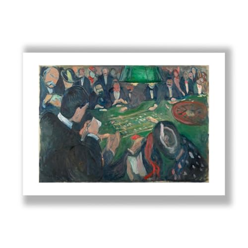 Poster Edvard Munch roulette Monte Carlo pour sublimer un grand salon moderne