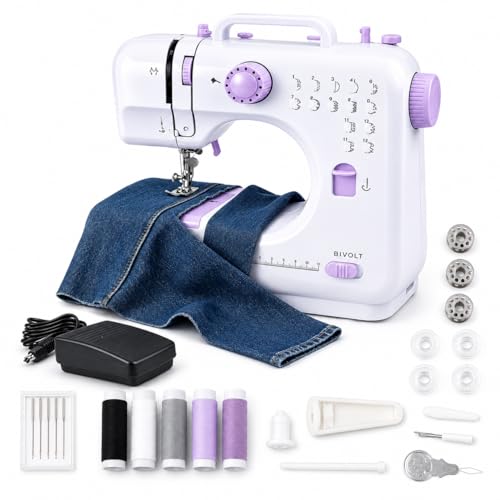 Máquina de Costura Portátil 12 Pontos Bivolt 110/220V com