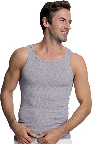 Hanes Men'S Comfortsoft Moisture Wicking Tagless Tank Undershirts-Multipacks, Assorted 4-Pack, Xxl