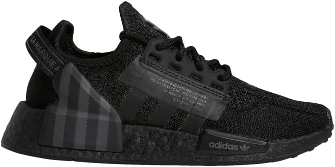 【無料長期保証】adidas キッズ ボーイズ NMD R1 V2 レースアップスニーカー シューズ カジュアル - ブラック マグネットバックル