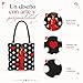 Imagen de IllustrArte Bolso Tote Flamenco 43x43 cm