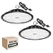 Produktbild 2er 100W LED Strahler Industrielampe, bapro 10000LM UFO LED Werkstattlampe, IP65 Wasserdicht Hallenstrahler 6500K Kaltweiß Hallenbeleuchtung, LED High Bay Licht für Werkstätten Industrie Fabrikhallen