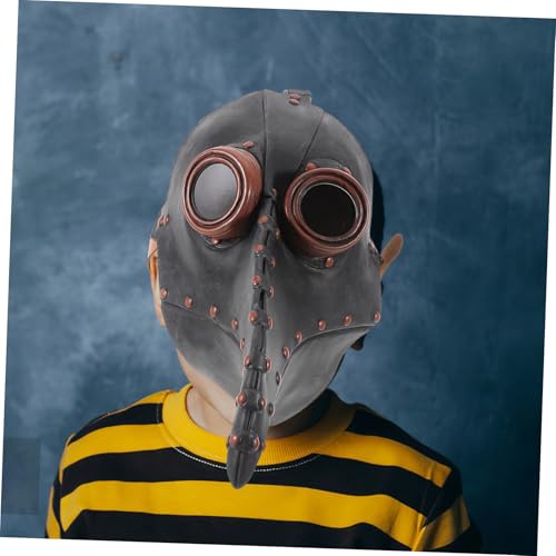 ibasenice Pu Leather Decorative Beak Mask for Halloween Boys and Girls Skeleton Mask Party Supplies Fun - Image 8