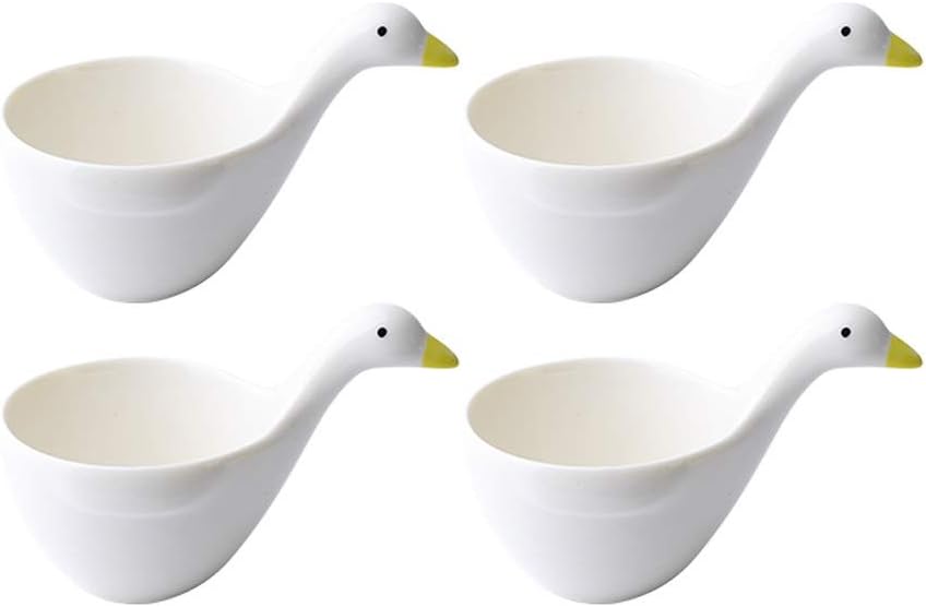 Sauce Dish Creative Duck Ceramic Sauce Dish/Seasoning Dish/Sushi Soy Dipping Bowl/Appetizer Plates/Serving Dish for Kitchen Home(Set of 4) Sauce Bowls