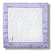 SwaddleDesigns Baby Lovie, Small Security Blanket, Plush Dots with Satin Trim, Lavender