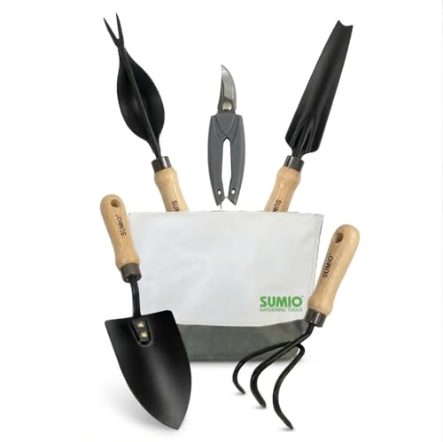 Set de herramientas de jardinería SUMIO 6 piezas con bolsa
