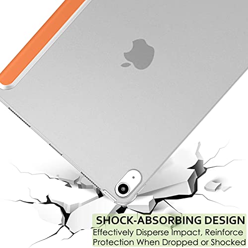 Image of DuraSafe Cases for iPad 8.3 Inch Mini 6th [ Mini 2021 6 Gen ] A2567 A2568 A2569 MK7M3HN /A MLWL3HN /A MK7R3HN /A MK7P3HN /A MLWR3HN /A MK7X3HN /A MK7V3HN /A MK893HN /A MLX43HN /A Smart PC Cover - Orange
