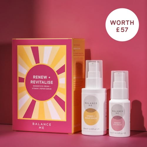 Balance Me Set Renew + Revitalise Vitamin C Repair Serum, Wonder Eye Cream, 2 award winning products, Renew and Revitalise skin, Vegan/Natural Skin Care - 1 each - Image 3
