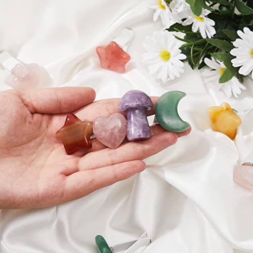 Image of Tallew Heart Crystals Car Vent Clips Car Accessories for Women Quartz Crystals Air Fresheners Vent Clip(Cute Style)