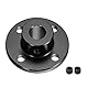 sourcing map ID 8mm H13xD10 Flanschkupplung Motorführung Wellenkupplung Motorstecker Schwarz