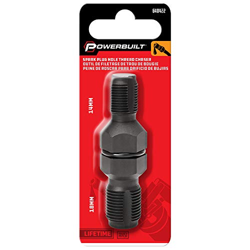 Image of Powerbuilt 14mm & 18mm Spark Plug Hole Rethreader Tool, Repairs Damaged Spark Plug Threads, Fits 13 /16-Inch Socket - 648422