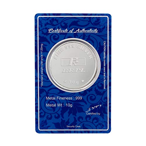 Image of Bangalore Refinery 999 Purity Silver Coin Lakshmi 10 Gram