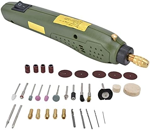 Mini Drill Electric Engraving Machine Mini Polishing Tool for Jewelry Making Grinding Drilling Polishing 35pcs Cordless Low Voltage Hand Tool
