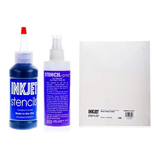 Inkjet Tattoo Stencil Refill Kit - Tracing Paper, Spray & Stencil Ink