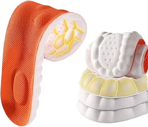 Distinguisha Semelles intérieures 4D en forme de U à température constante - Semelles intérieures en mousse à mémoire de forme-Inserts orthopédiques de soutien de la voûte plantaire (39-40, orange) Cover