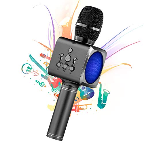 Micrófono Karaoke Bluetooth 4 En1 Microfono Inalámbrico Karaoke Portátil Para Niños Canta Partido Musica Para El Hogar Ktv Compatible Con Ios