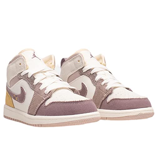 Nike Air Jordan 1 Pre School Shoes Sail/Taupe Haze-Fossil Stone DZ4468-102 2Y2