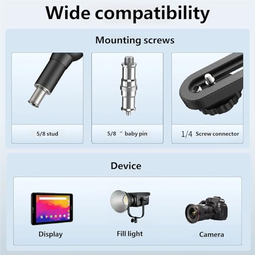 Image of Super Clamp Adjustable Holder for Phone Webcam LED Light Video Equipment Light Stand Holder