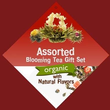 Miniatura 3 de ECO NAVA Taza de vidrio de doble pared de 11.8 fl oz  12 oz con 2 bolas de té verde florecientes. Gran taza aislada de doble pared transparente para