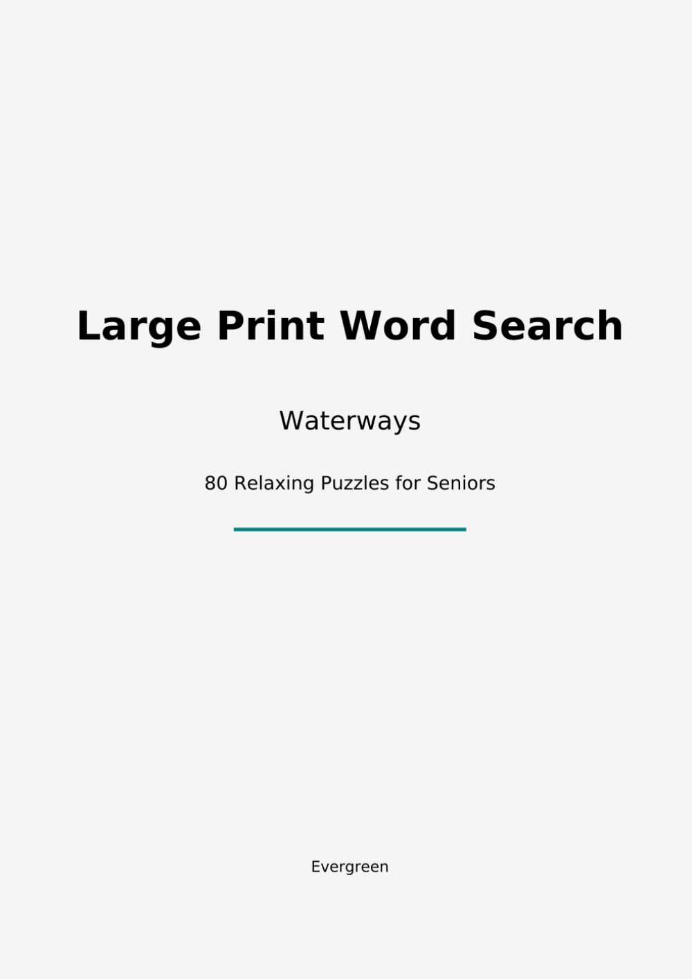 Large Print Word Search: 80 relaxing puzzles for seniors