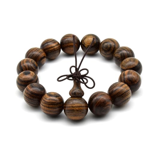 Zen Dear Unisex Natural Tigerwood Mala Beads Buddhist Prayer Bracelet Link Wrist Necklace Chain Beads2