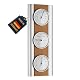 Analoge Wetterstation TFA Dostmann aus Buche mit Barometer