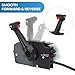 Generic 881170A15 Boat Throttle Control Box, Side Mounted Outboard Remote Control Kit for Mercury Single Lever Binnacle, 8-Pin, 15ft Harness, Power Trim Switch, 6526SMCB-881170A13-4000
